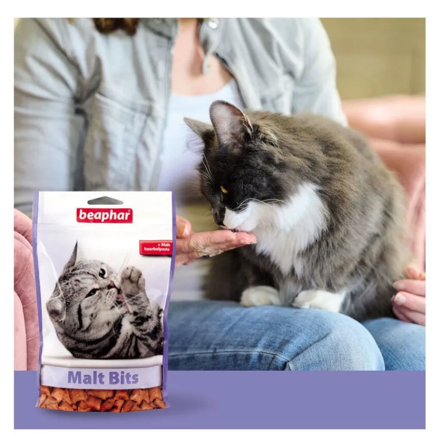 Beaphar Bocaditos Malt Bits para gatos Hot
