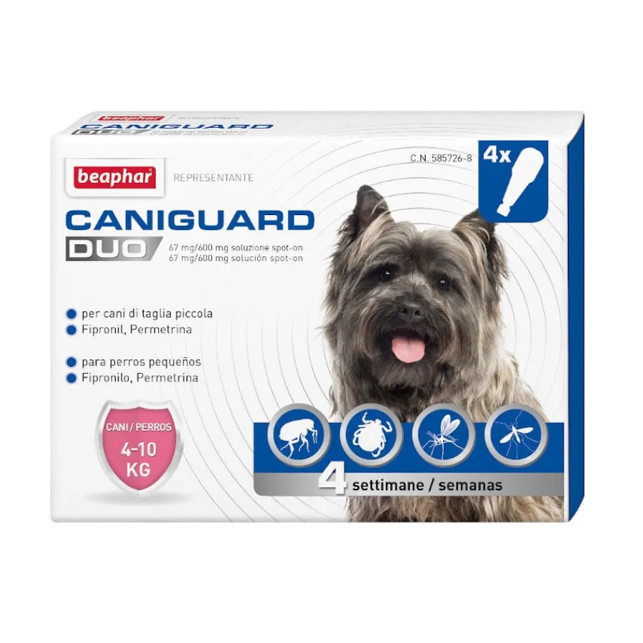 Beaphar Caniguard Duo Pipetas Antiparasitarias para perros pequeños Outlet