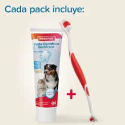 Beaphar Pack Dental Pasta y Cepillo para Perros y Gatos Online