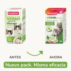 Beaphar VERMIpure Repelente Interno Natural en comprimidos para gatos y gatitos Outlet