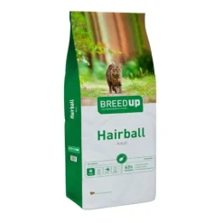 Breed Up Adult Hairball Pollo pienso para gatos Best