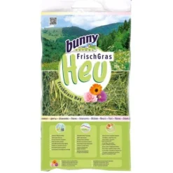 Bunny Fresh Grass Heno con Flores para roedores Hot