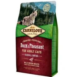 Carnilove Adult Hairball Control Pato y Faisánpienso para gatos Outlet