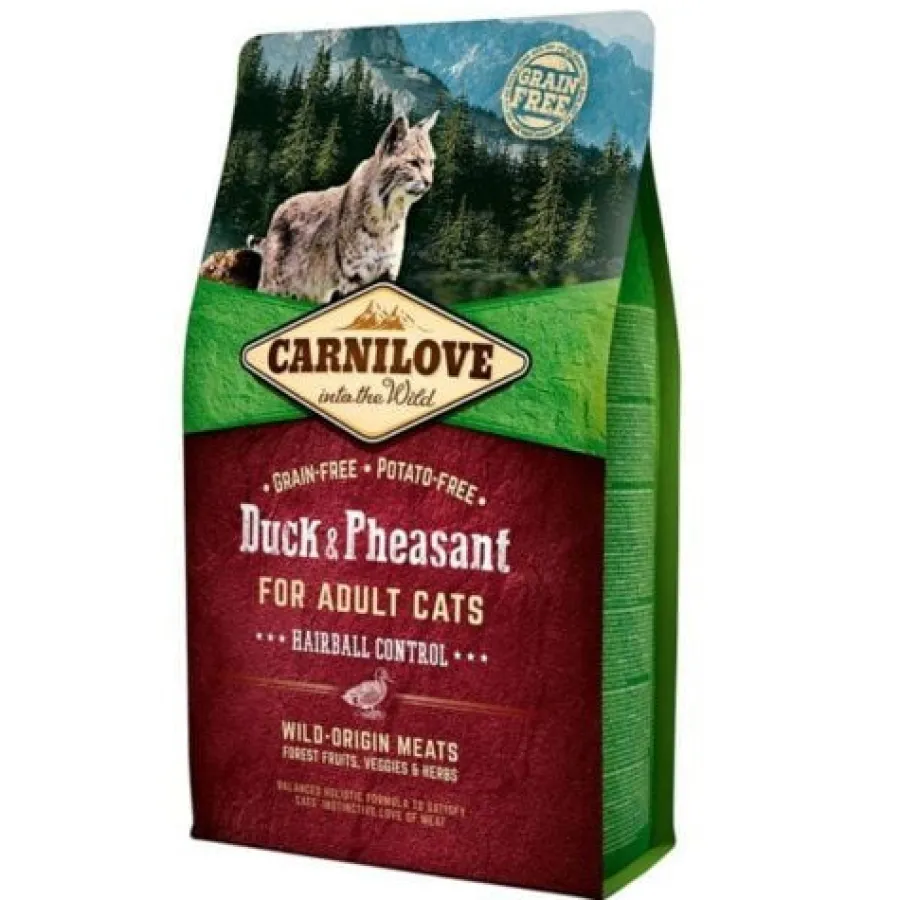 Carnilove Adult Hairball Control Pato y Faisánpienso para gatos Outlet