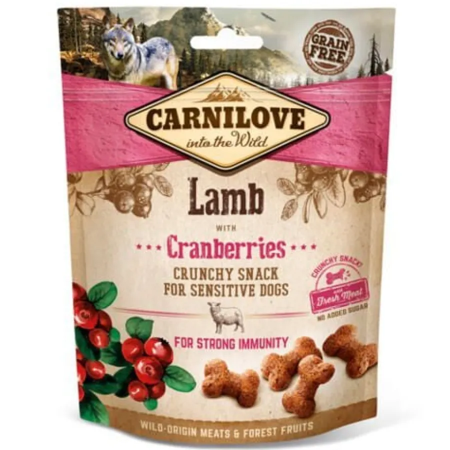 Carnilove Galletas Crunchy Cordero y Arandanos para perros Hot