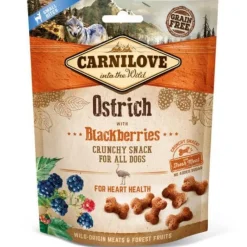 Carnilove Galletas Crunchy Avestruz y Mora para perros Clearance