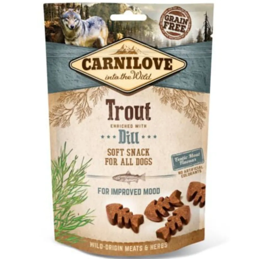 Carnilove Galletas Soft Trucha y Eneldo para perros Outlet