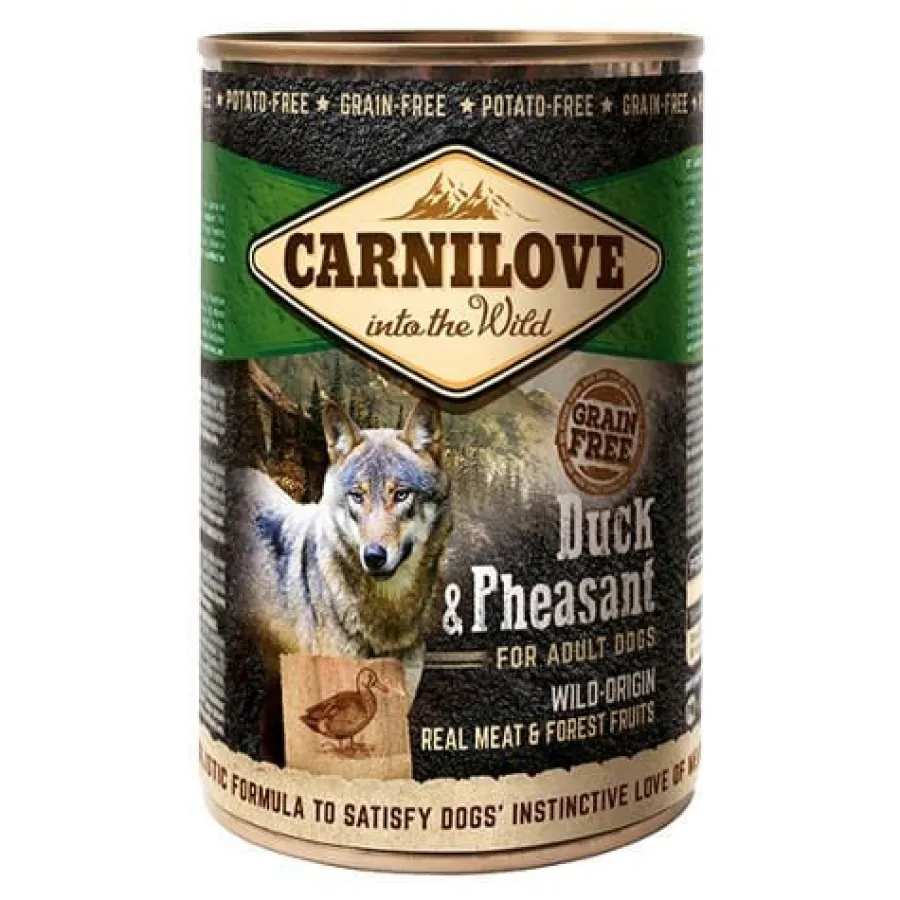 Carnilove Pato y Faisán lata con paté para perros Clearance