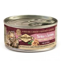 Carnilove Salmón y Pavo lata para gatitos New