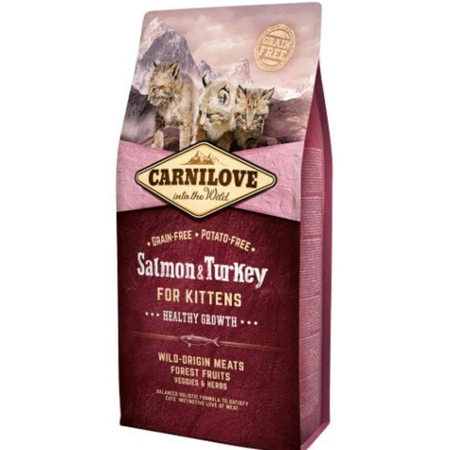 Carnilove Salmón y Pavo pienso para gatitos Hot