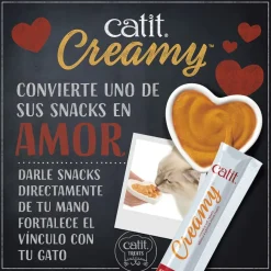 Catit Creamy Snack Líquido de Pollo para gatos Hot