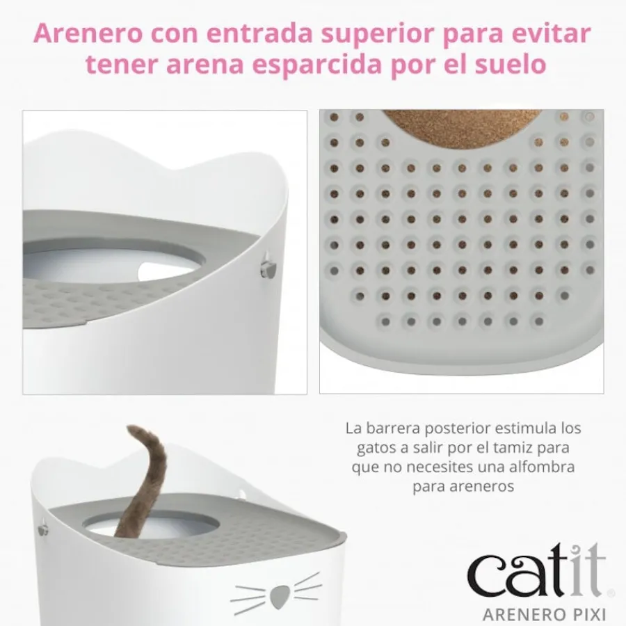 Catit Pixi Arenero Blanco para gatos New