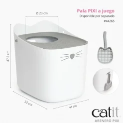 Catit Pixi Arenero Blanco para gatos New