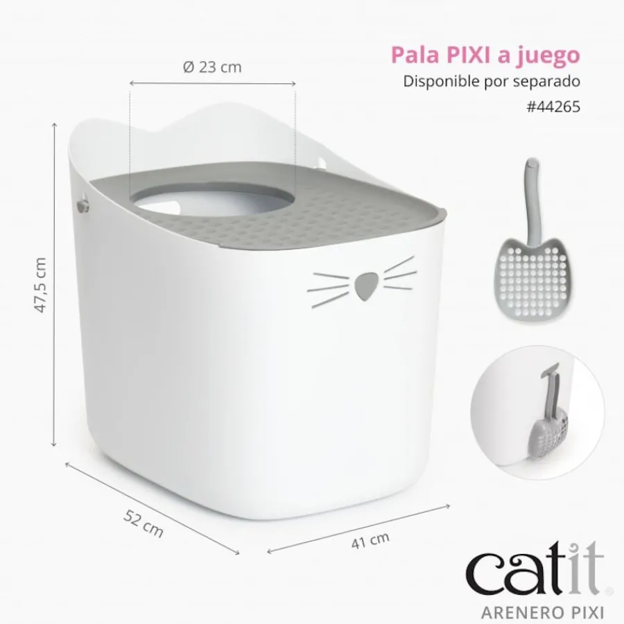 Catit Pixi Arenero Blanco para gatos New