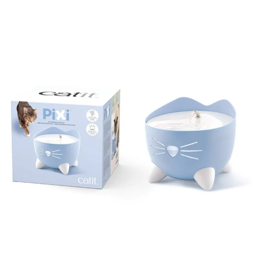 Catit PIXI Azul Bebedero Fuente para gatos Best