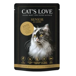 Cat's Love Senior Pato en Gelatina sobre para gatos Outlet