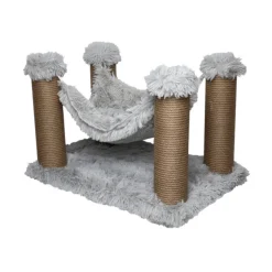 Catshion Nube Rascador con Hamaca Gris Claro para gatos