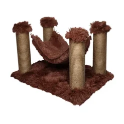 Catshion Nube Rascador con Hamaca Canela para gatos