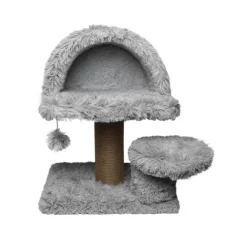 Catshion Susy Poste Rascador con Cueva Gris Claro para gatos Online