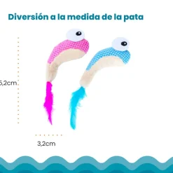 Catstages Dental Shrimpies Peluches con Plumas para gatos
