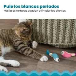 Catstages Dental Shrimpies Peluches con Plumas para gatos