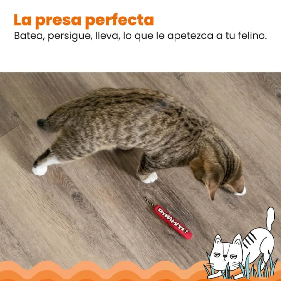 Catstages Green Magic Dynamite Rojo Peluche para gatos Outlet