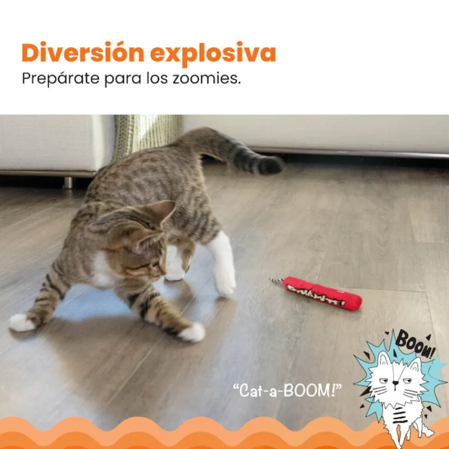 Catstages Green Magic Dynamite Rojo Peluche para gatos Outlet