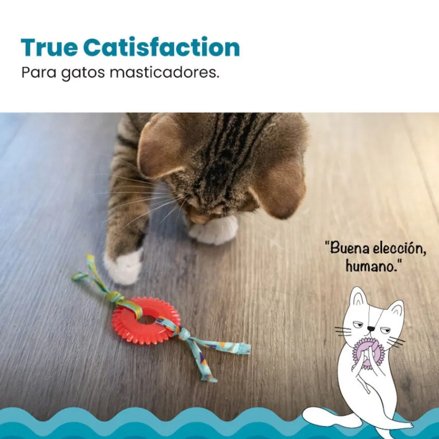 Catstages Kitty Chew Roja Rueda Mordedor para gatos Clearance