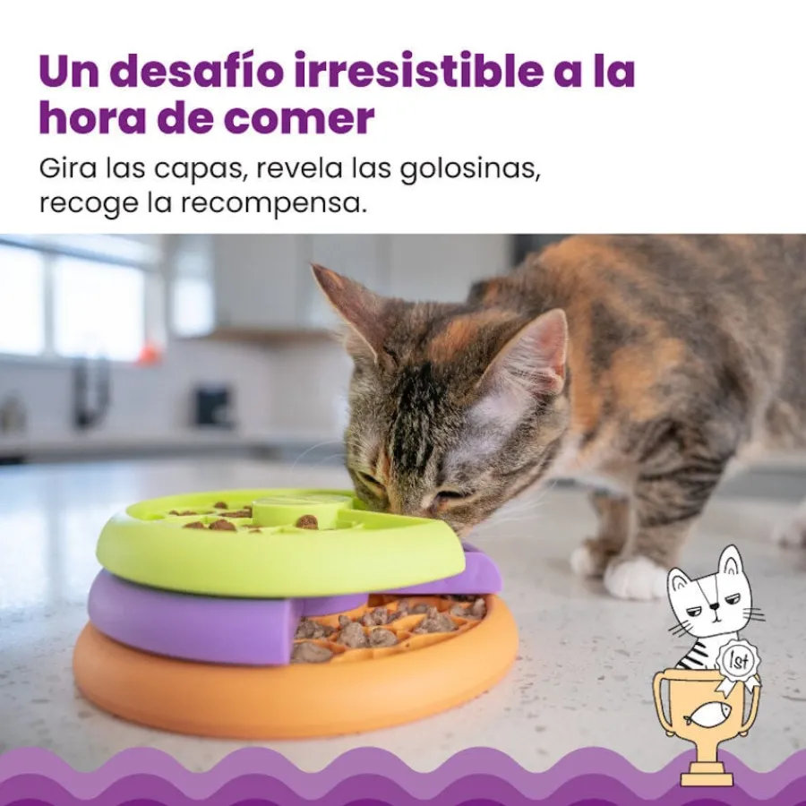 Catstages Nina Ottosson Kitty Lickin’ Layers Comedero Interactivo para gatos Sale
