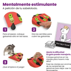 Catstages Nina Ottosson Puzzle & Play Melon Madness Juguete de Inteligencia para gatos Clearance