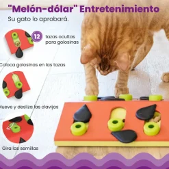 Catstages Nina Ottosson Puzzle & Play Melon Madness Juguete de Inteligencia para gatos Clearance
