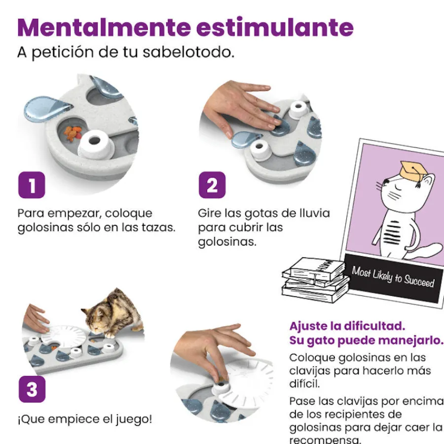 Catstages Nina Ottosson Puzzle & Play Rainy Day Juguete de Inteligencia para gatos Online