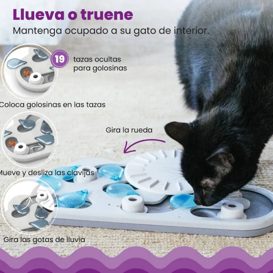 Catstages Nina Ottosson Puzzle & Play Rainy Day Juguete de Inteligencia para gatos Online