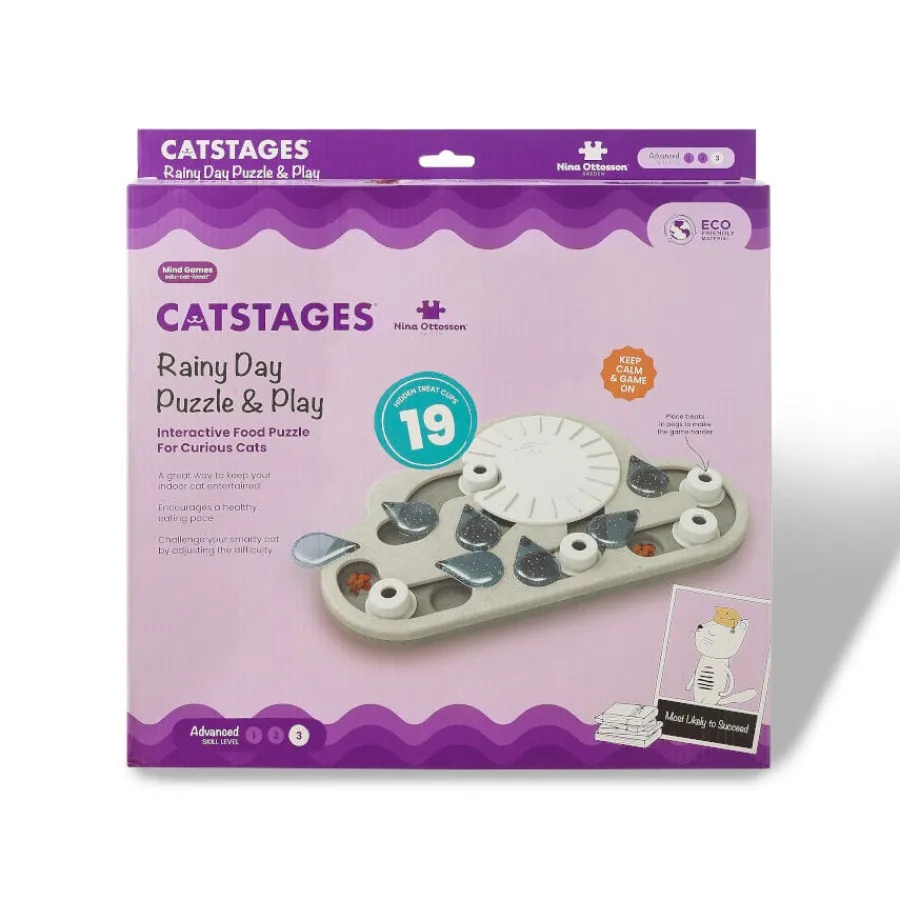 Catstages Nina Ottosson Puzzle & Play Rainy Day Juguete de Inteligencia para gatos Online
