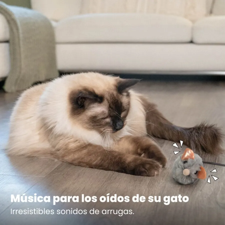 Catstages Squeaky Squeaky Gris Ratón de Juguete con Catnip para gatos Sale