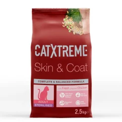 Catxtreme Adult Skin & Coat Sterilised Pollo pienso para gatos Discount