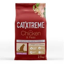 Catxtreme Senior Sterilised Pollo y Guisantes pienso para gatos New
