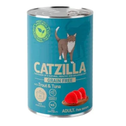 Catzilla Adult Grain Free Trucha y Atún en Paté lata para gatos Hot