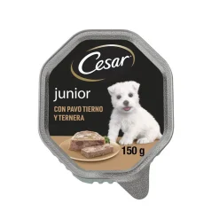 Cesar Pavo y Ternera Tarrina en Gelatina para Cachorros Discount