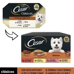 Cesar Selección Clasicos Tarrina en Paté para Perros Best