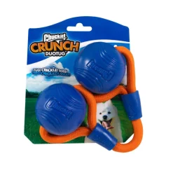 Chuckit! Crunch Duo Tug Pelota Con Cuerda para perros