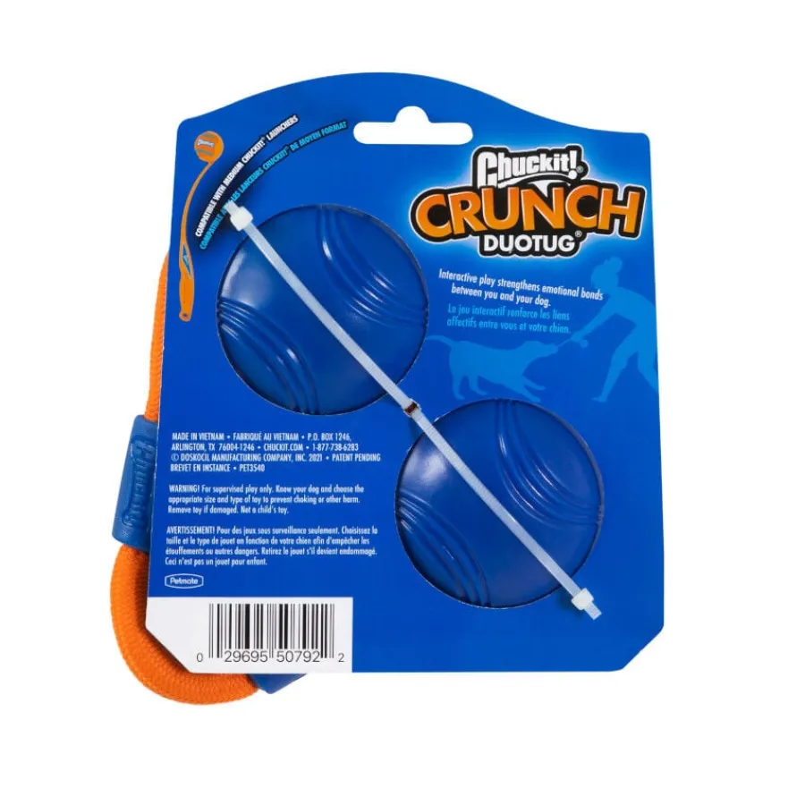Chuckit! Crunch Duo Tug Pelota Con Cuerda para perros