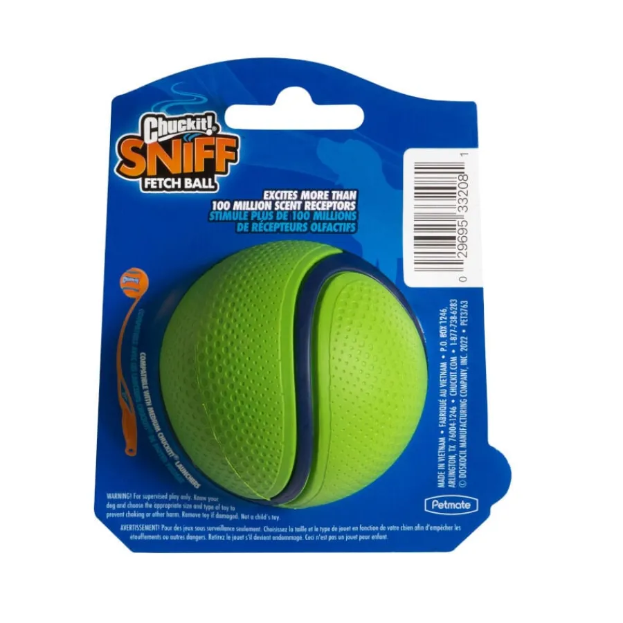 Chuckit! Sniff Fetch Pelota Con Sabor a Cacahuete para perros New
