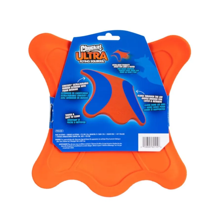 Chuckit! Ultra Flying Squirrel Frisbee Cuadrado para perros Clearance