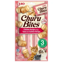 Churu Bocaditos Bites de Pollo y Atún con Salmón para gatos Online