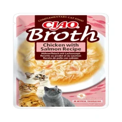 Churu Broth Sopa de Pollo con Salmón sobre para gatos Hot