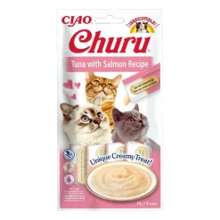 Churu Snack Cremoso de Atún con Salmón para gatos New
