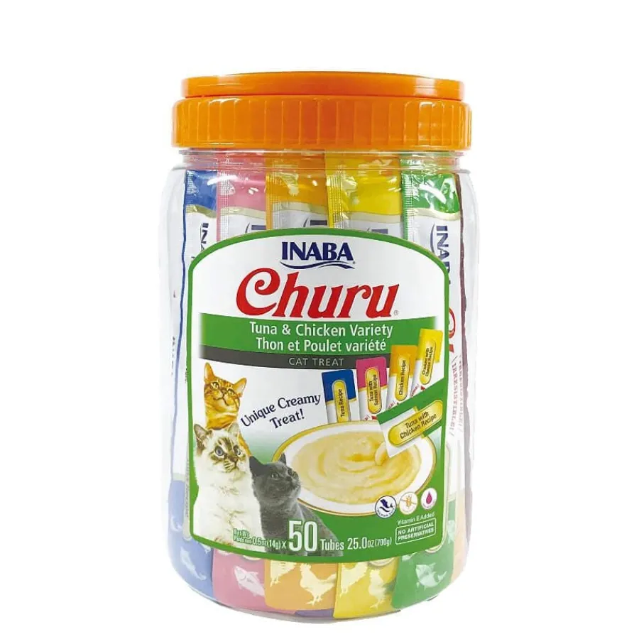 Churu Snack Cremoso Variedades de Atún y Pollo para gatos