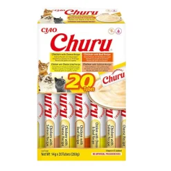 Churu Variedades de Pollo con Ternera Snack Líquido para gatos Hot