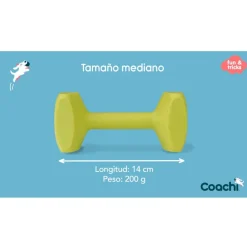 Company Of Animals Coachi pesa de juguete amarilla para perros medianos New